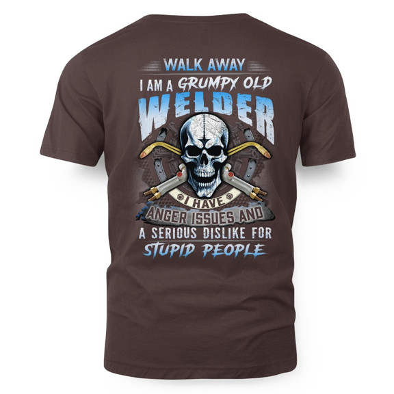 Grumpy Old Welder - Skull Anger Issues T-Shirt