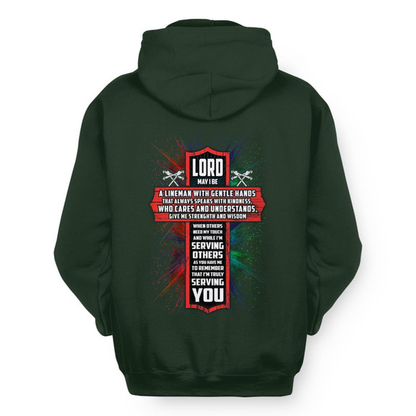 Lord Make Me A Lineman - Faith Workwear Hoodie