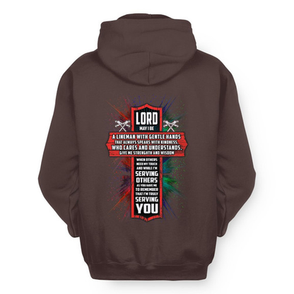 Lord Make Me A Lineman - Faith Workwear Hoodie