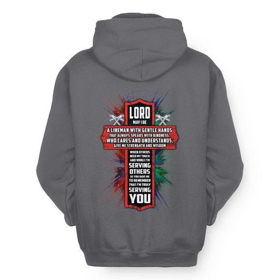 Lord Make Me A Lineman - Faith Workwear Hoodie