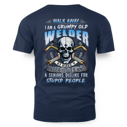 Grumpy Old Welder - Skull Anger Issues T-Shirt