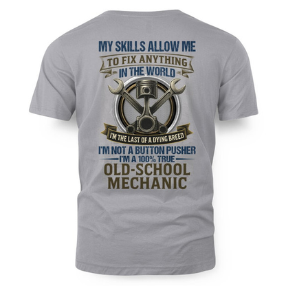Old School Mechanic - Dying Breed Skills T-Shirt