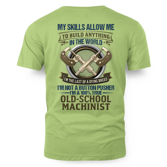 Old School Machinist - Dying Breed Skills T-Shirt